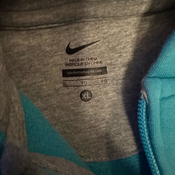 Nike Blue Sweatshirt Athletic Hoodie 062 - Picture 2 of 3